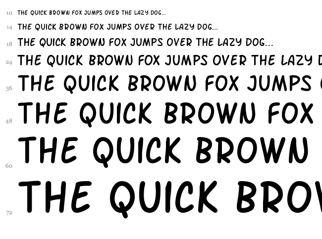 SF Arch Rival font waterfall
